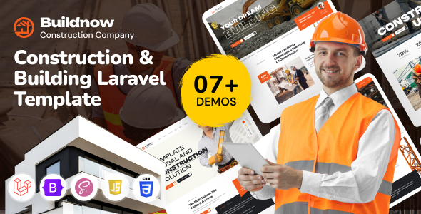 Buildnow - Construction & Building Laravel Template