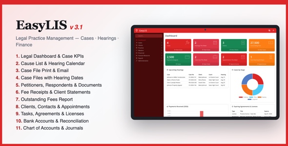 EasyLIS - Legal Information System/Law Office