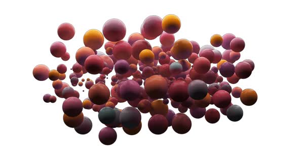 Digitally generated video of bubbles 