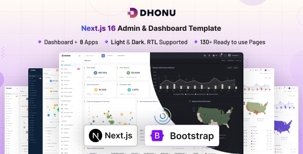 Dhonu - Next.js Admin & Dashboard Template