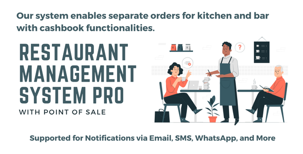 Restaurant POS Pro - Restaurant management system with kitchen and bar display