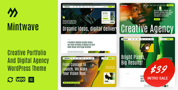 Mintwave - Digital Agency And Portfolio WordPress Theme
