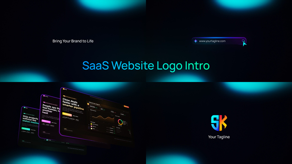 SaaS Website Logo Intro