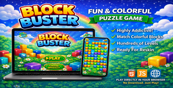 Block Buster | Phaser HTML5 Game