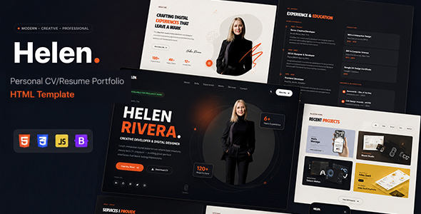 Helen - Personal Portfolio HTML Template