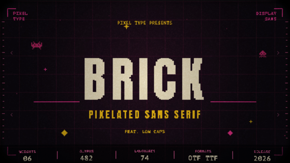 Retro Pixel Text Reveals