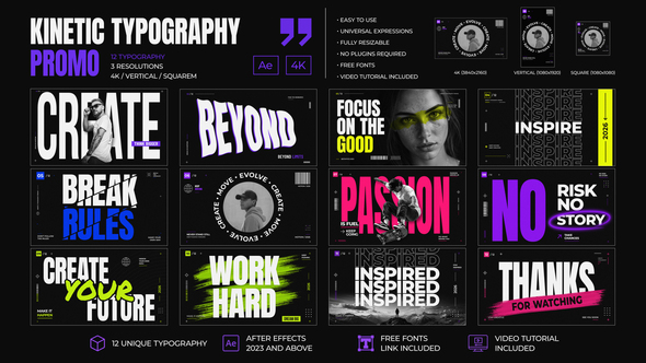 Kinetic Typography Promo