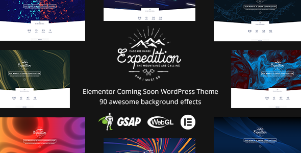 Expedition - Elementor Coming Soon WordPress Theme