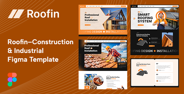 Roofin – Roofing Services Company Figma Template