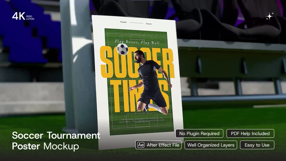 Soccer Tournament Poster Mockup