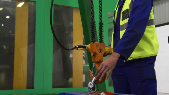 Man working in warehouse