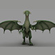 High Poly Green Dragon - 75801 polygons - 3DOcean Item for Sale