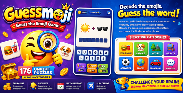 Guessmoji | Guess the Emoji Game for Android with Ads