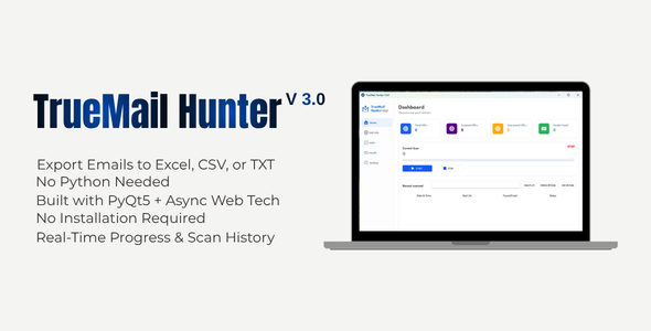 TrueMail Hunter v3.0 | Email Extractor and Lead Generation Tool