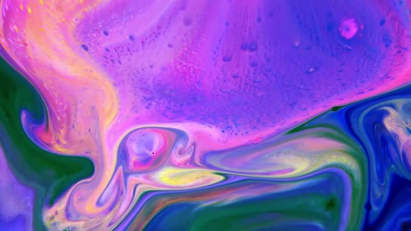 Abstract Colorful Sacral Liquid Waves Texture 816