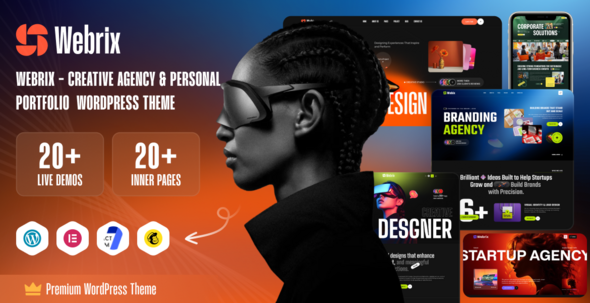 Webrix – Creative Agency & Personal Portfolio WordPress Theme