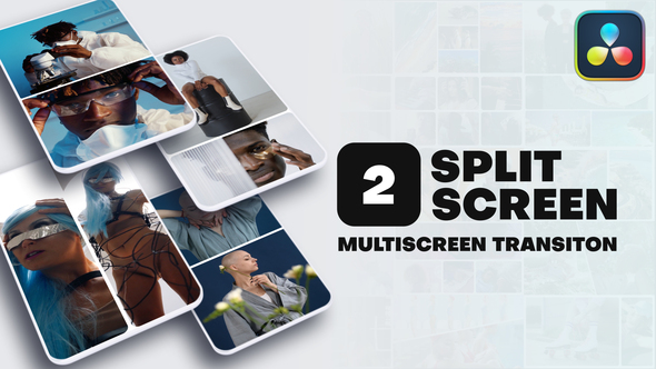 Vertical Multiscreen Transition - 2 Split Screen