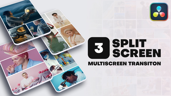 Vertical Multiscreen Transition - 3 Split Screen