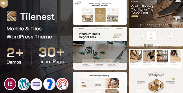 Tilenest - Marble & Tiles WordPress Theme preview