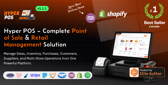 Hyper POS - Laravel Point of Sale, Inventory, ERP, Online & Offline POS, Invoicing, Accounting