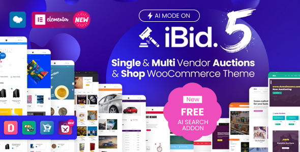 iBid - Multi Vendor Auctions WooCommerce Theme