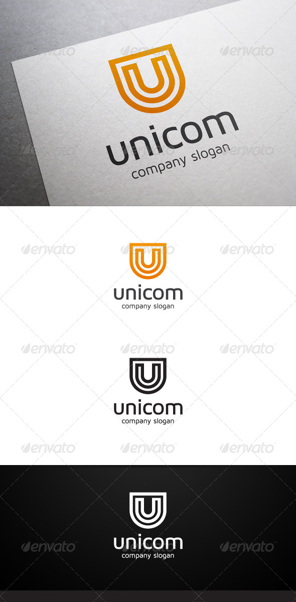 Unicom U Letter Logo