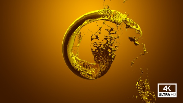 Vortex Splash Of Liquid Gold V8