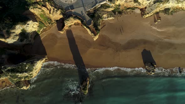 Beach From Above Aerial View