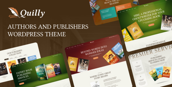 Quilly - Authors and Publishers WordPress Theme