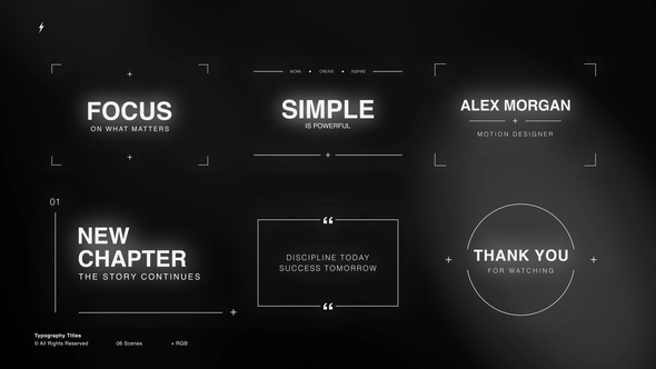Typography Titles | After Effects