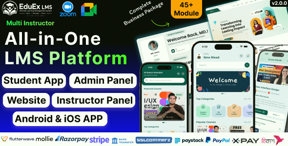 EduEx LMS - Ultimate Learning Management System (LMS) with (Laravel + Flutter Apps)