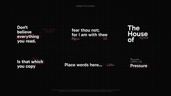 Highlight Text Animation - DR