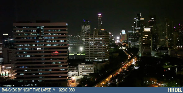 Bangkok by Night Time Lapse