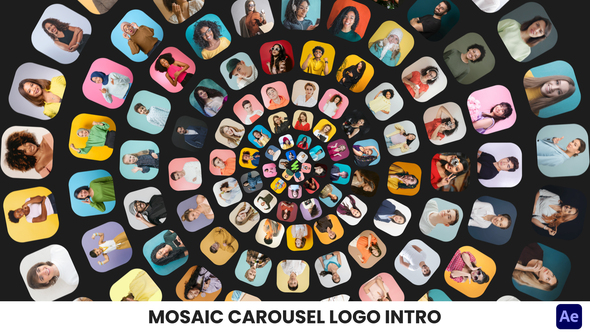 Mosaic Carousel Logo Intro