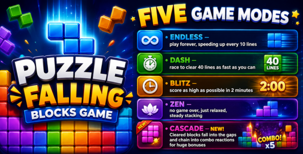 BlockFall | Puzzle Falling Game Android App With Ads