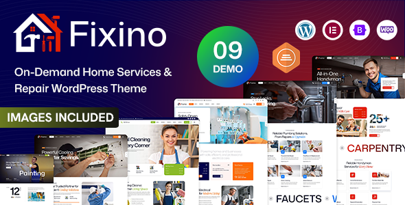 Fixino – Handyman, On-Demand Home Services & Repair WordPress Theme