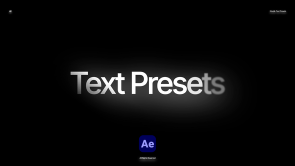 Kinetic Text Presets