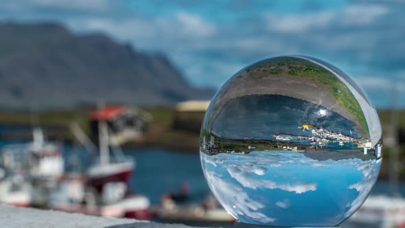 View Through a Glass Ball