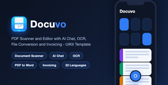 PDF Scanner and Editor With AI Chat, OCR, File Conversion and Invoicing - UIKit