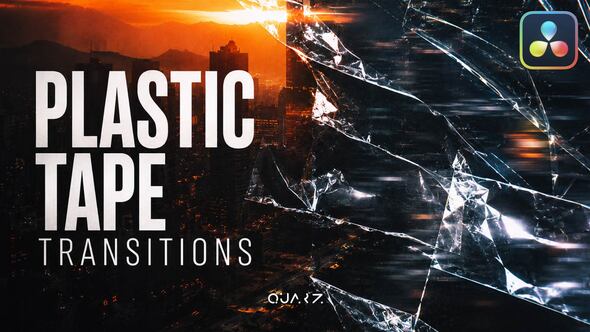 Plastic Tape Transitions for DaVinci Resolve