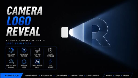 Camera Logo Reveal - Mogrt