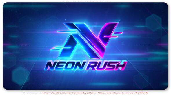 Neon Rush Logo Reveal