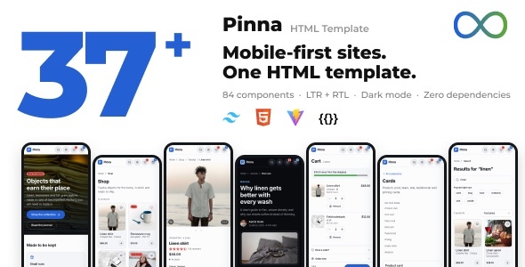 Pinna | Mobile-First Multipurpose HTML Template