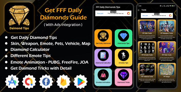 Get FFF Daily Diamonds Guide | FreeFire Diamond Guide | Diamond Tips | Emotes Tips Android App