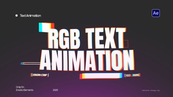 RGB Text Animation