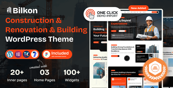 BilKon - Construction & Renovation & Building WordPress Theme
