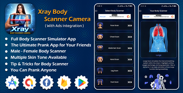 Xray Body Scanner Camera | Xray Body Scanner Android App With AD Integration