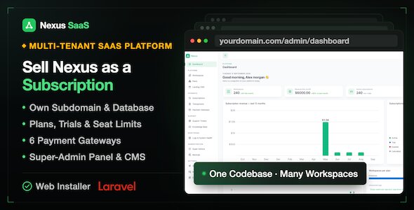 Nexus SaaS - Multi-Tenant HR, CRM & Project Management Platform