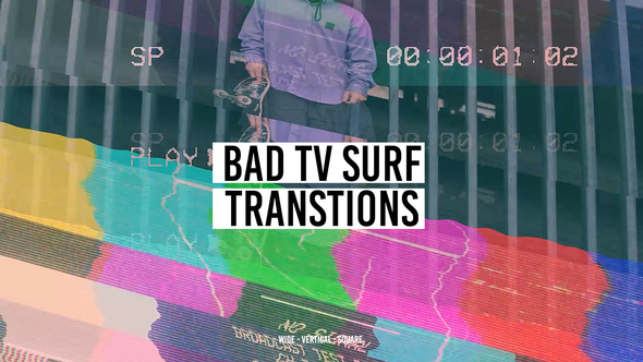 Bad TV Surf Transitions to After Effects