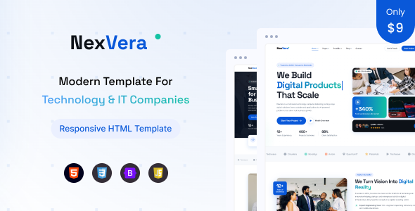 NexVera – Technology & IT Solutions HTML Template